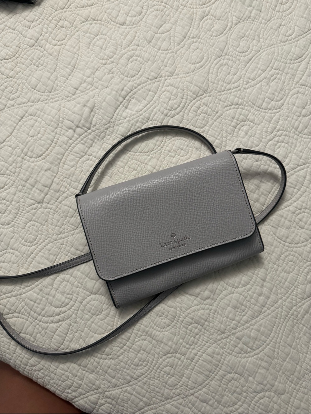 kate spade New York Gray Crossbody Wallet